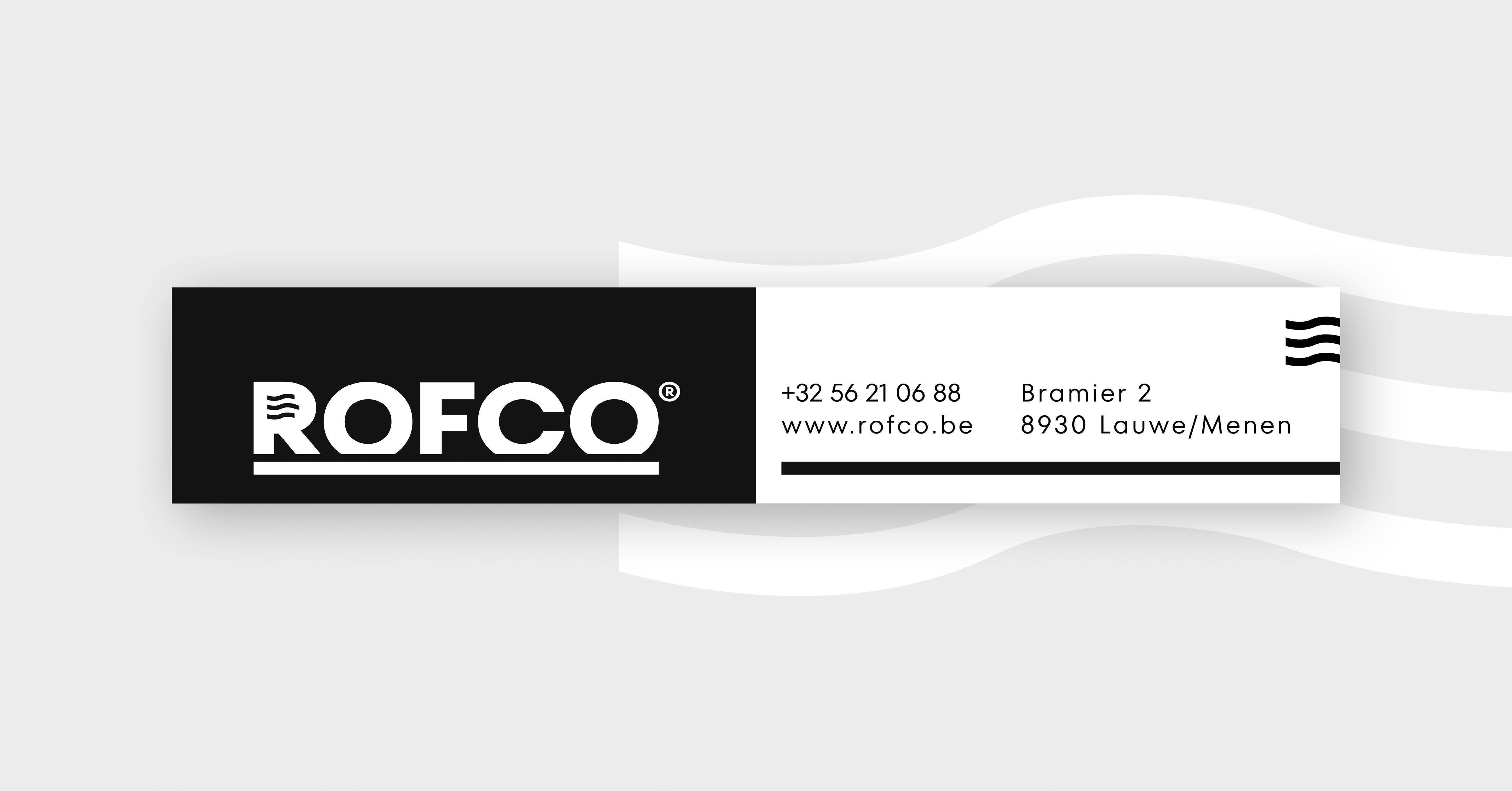 mockup van een e-mailhandtekening van rofco