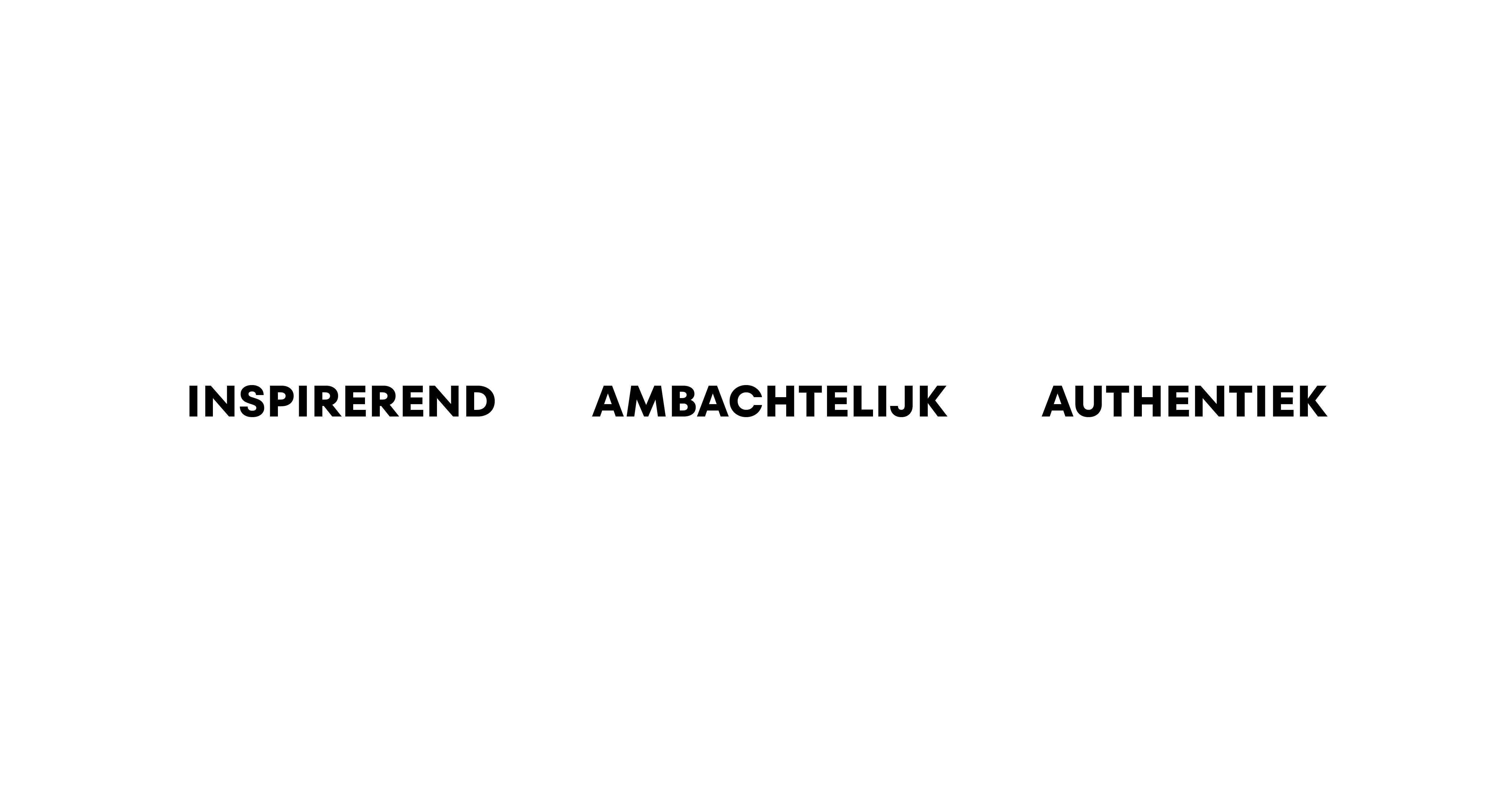 drie trefwoorden die het karakter van de klant typeren