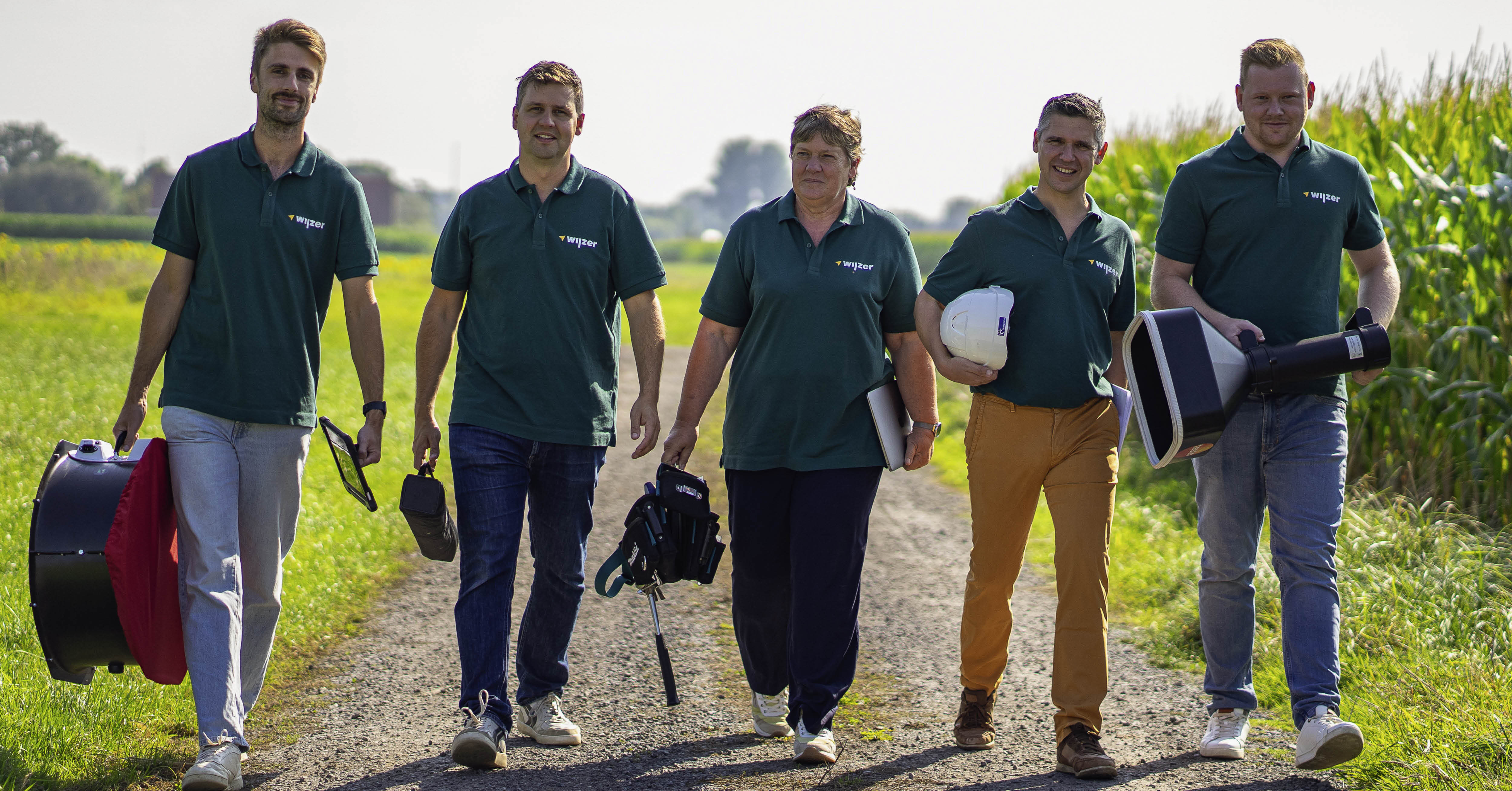 Groepsfoto van het Wijzer Team